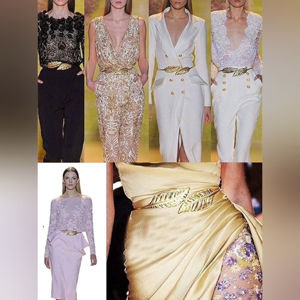 Metal Stretchy Dress Belt